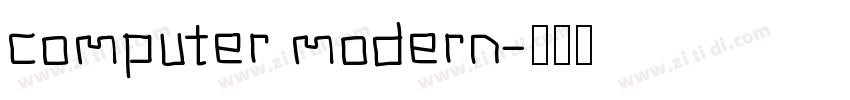 computer modern字体转换